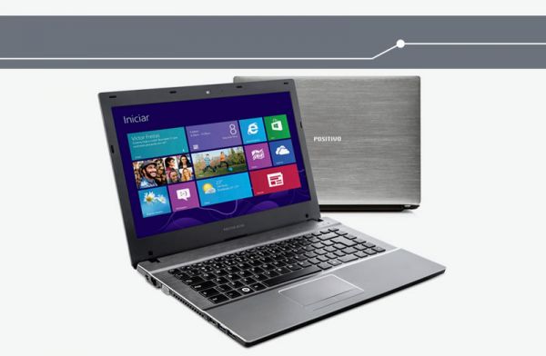 Notebook Ultra Fino Positivo S4000 com Intel Core i3 4GB 500
